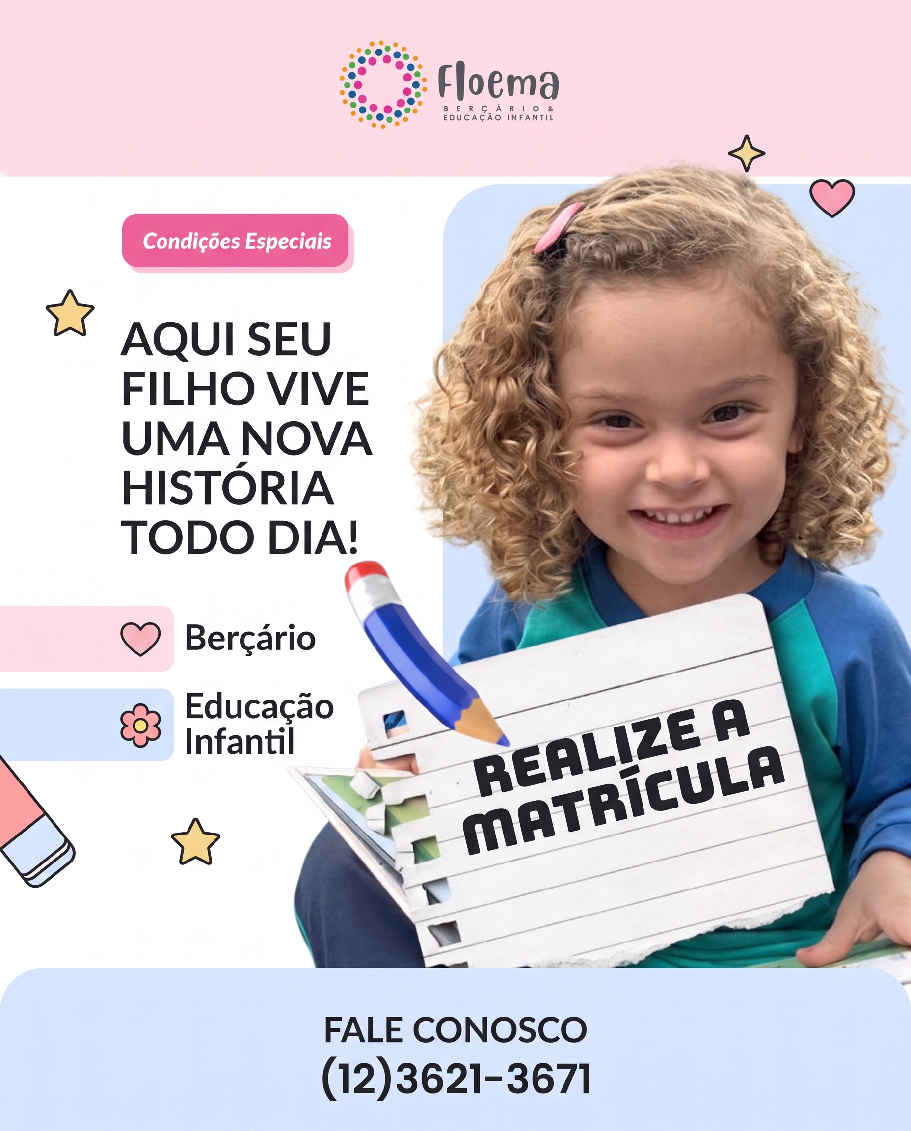 Condições especiais para matrículas 2027 na Escola Floema